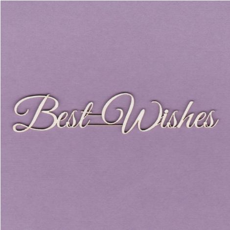 Tekturka Crafty Moly Napis G2 - Best Wishes